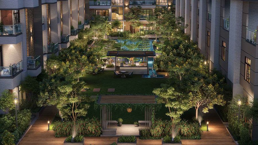 courtyard Sattva Springs